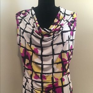 DONATED Sleeveless Cowlneck Blouse